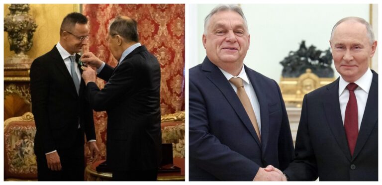 Fir scurt cu Kremlinul. Ungaria a colaborat cu Rusia pentru a scăpa de sancțiuni oligarhi, companii și bănci / Cum făcea Lavrov lobby pe lângă omologul Szijjarto