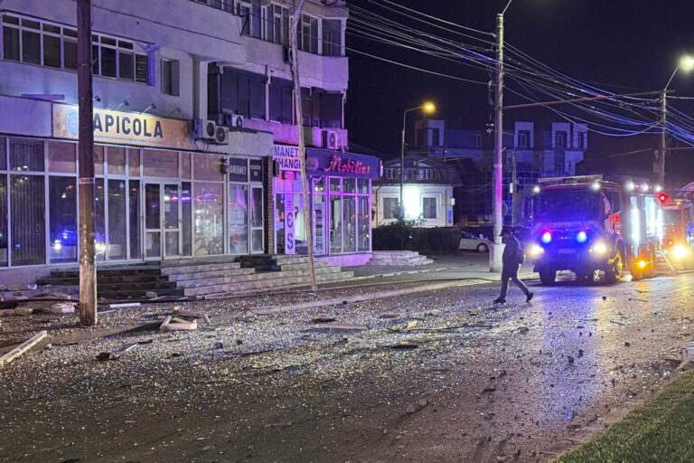 PHOTOS | Romanian president calls meeting of top defense officials after Russian drone strike