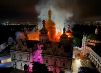 Catedrala avariată din Kiev a fost lovită de o rachetă antiaeriană Patriot, posibil expirată, susține Rusia