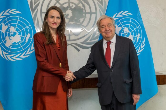 Oana Țoiu, întâlnire cu secretarul general al ONU: Viziune comună asupra incidentului cu drona rusă în România