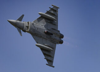 PHOTOS | RAF Typhoon joins Romanian Aviation Day flypast over Bucharest