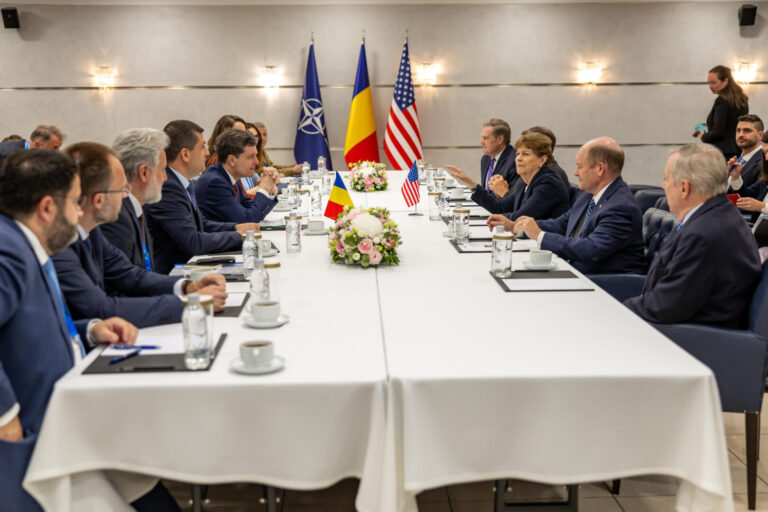 Nicuşor Dan – întrevedere cu delegaţia Congresului Statelor Unite ale Americii la Summitul NATO