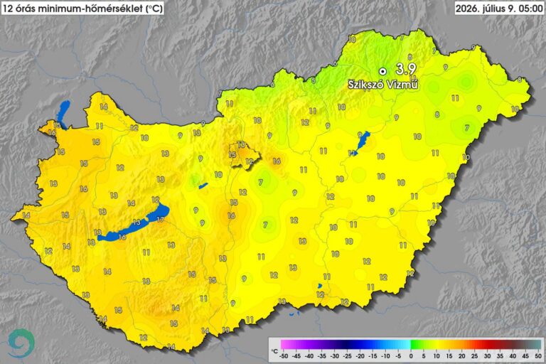 Record de temperatură minimă, doborât în nord-estul Ungariei